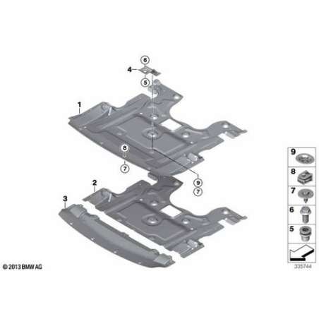 Adaptateur M carénage compartiment mot.