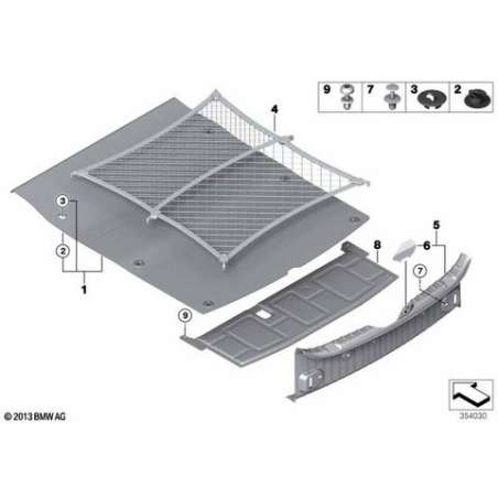 Plancher de coffre à bagages