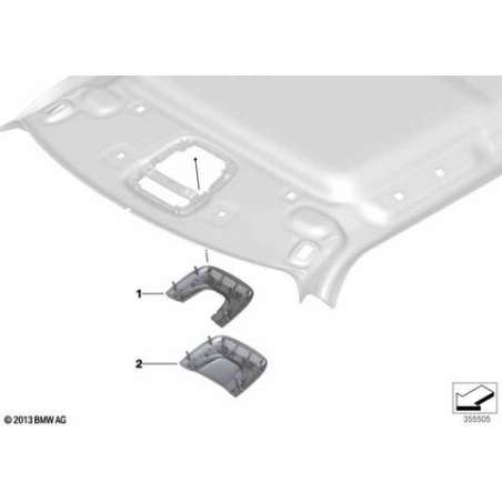 Cache module multifonctions toit gris