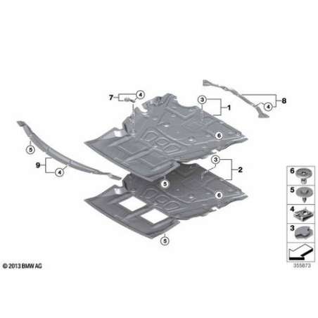 Support p absorption compartiment-moteur
