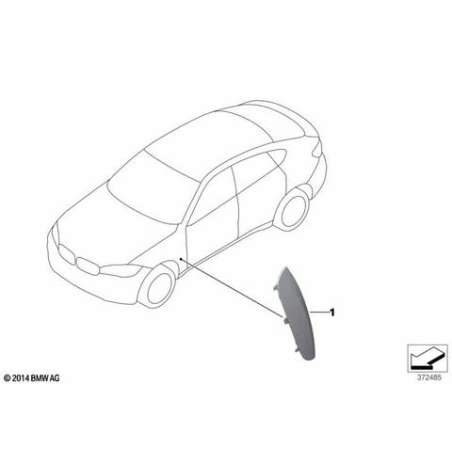 Conduit air panneau latéral av. gauche