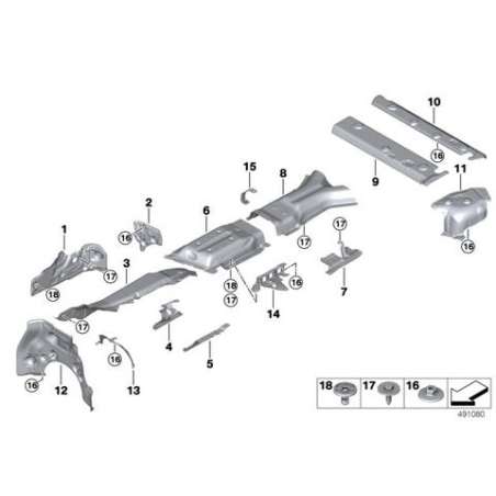 Support isolation thermique tunnel droit