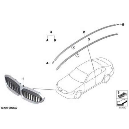 Grille de calandre avant