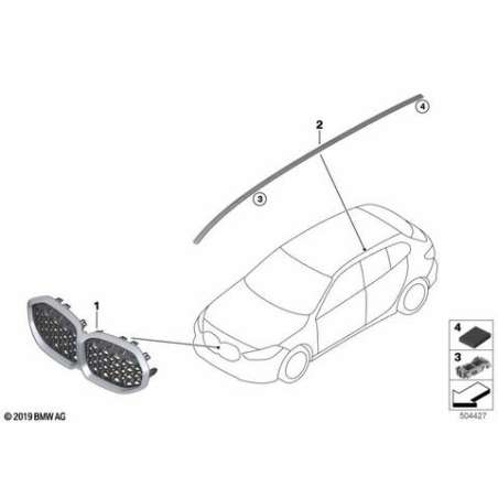 Grille de calandre avant