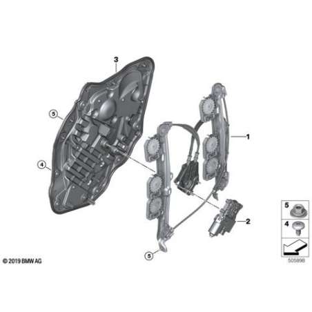 Couvercle acoustique arrière gauche