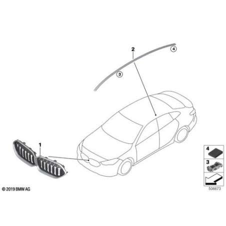 Grille de calandre avant