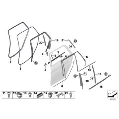 Couvre-joint extérieur porte ArG