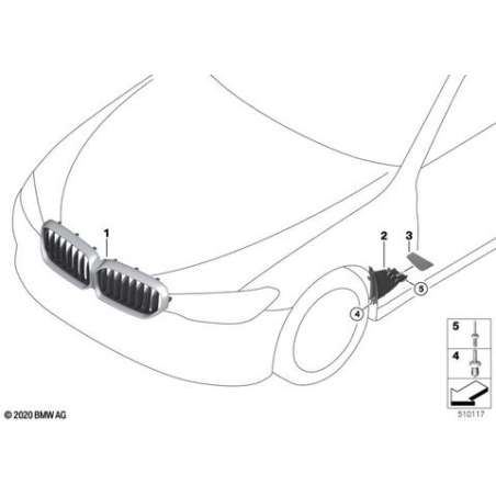 Grille de calandre avant