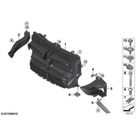 Conduit air frein gauche