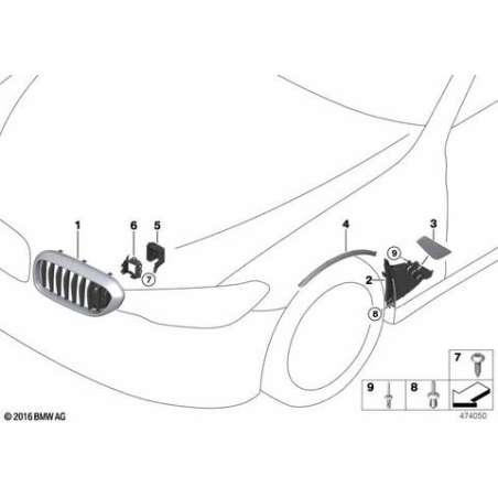 Elargisseur passage roue avant droit