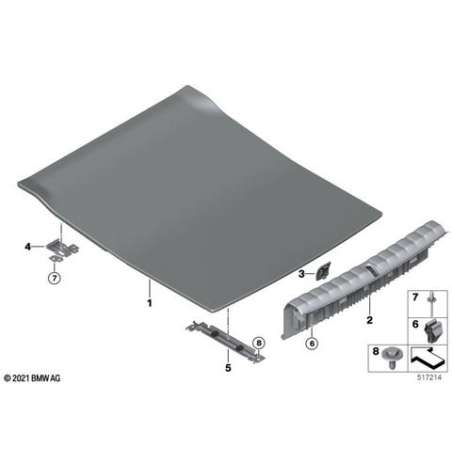 Appui de plancher de coffre à bagages