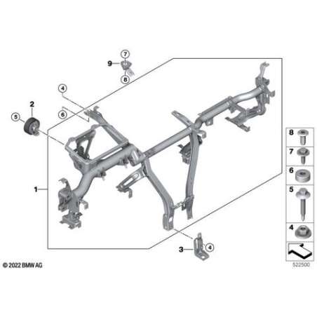 Rivet aveugle six pans avec cône