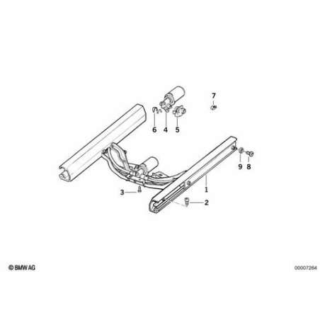 Commande reglable d.deplac.longitudinal