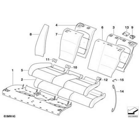 Cache isofix droit