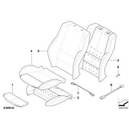 Revetement siege cuir