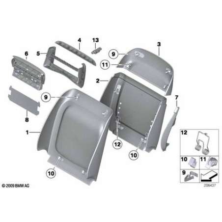 Eclairage LED insert siège de base