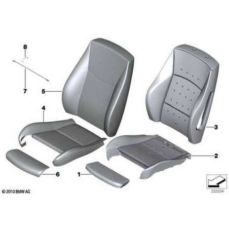 Capitonnage de support des cuisses
