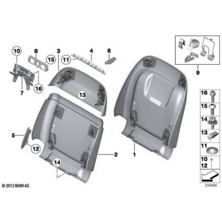 Eclairage LED insert siège confort