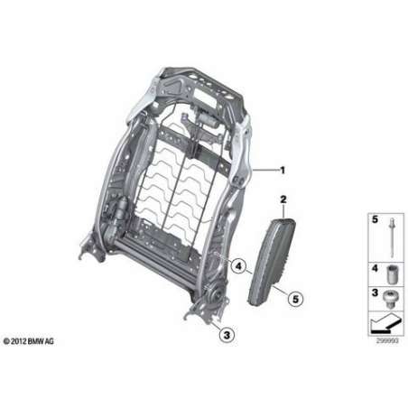Airbag lateral de siège avant droit