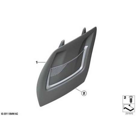 Panneau arr. simili-cuir avec poche