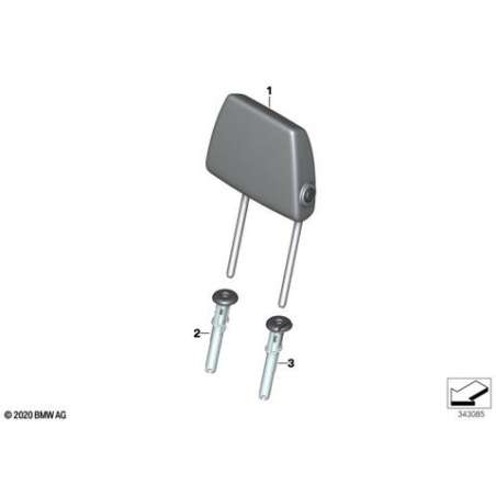 Appuie-tête tissu