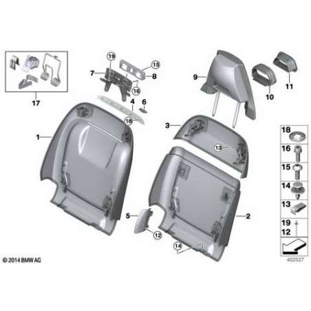 Eclairage LED insert siège confort