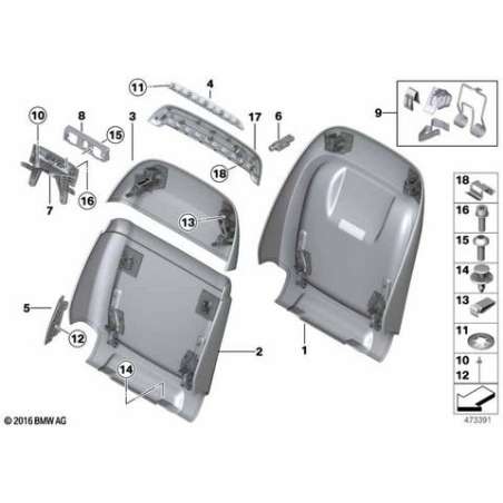 Eclairage LED insert siège de base