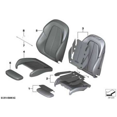 Revetement siege sport simili cuir