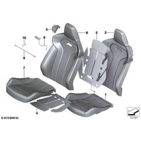Pcs de rembourrage p siège sport cuir