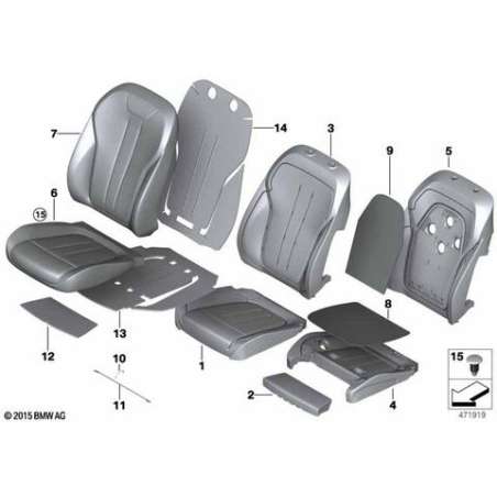 Matelassure siège de base climatisation