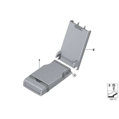 Accoudoir central, simili cuir
