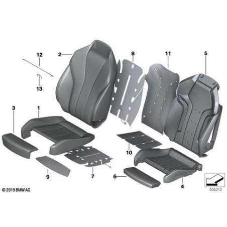 Garniture de siège sport cuir