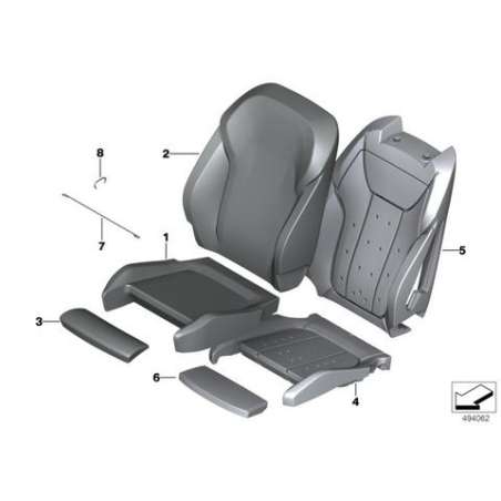 Revetement siege sport cuir