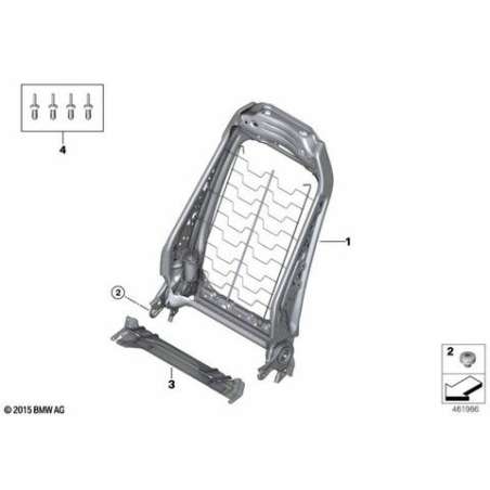 Fixation Isofix côté droit