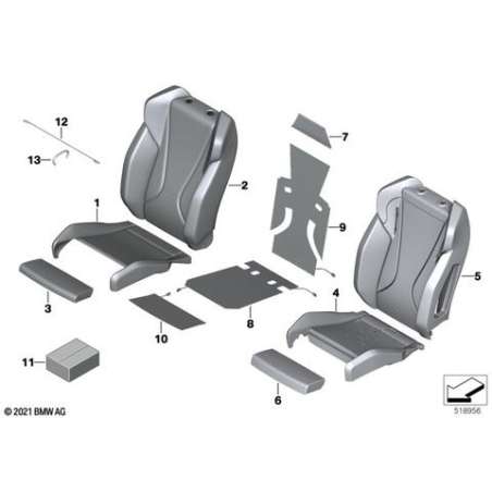 Revetement siege sport simili cuir