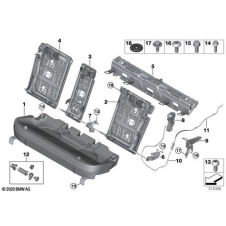 Plaque adaptatrice, gauche