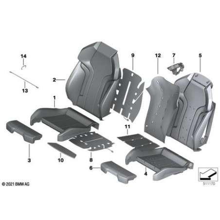 Housse M ALBFA cuir gauche