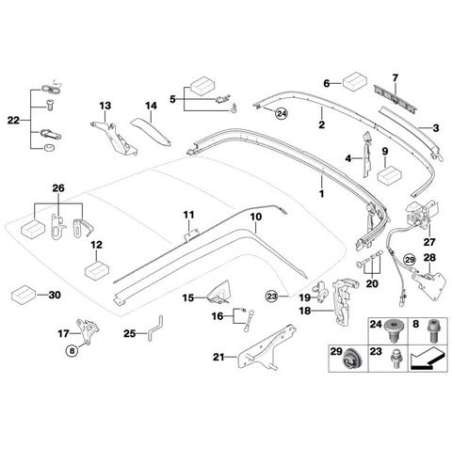 Jeu de fixations étrier