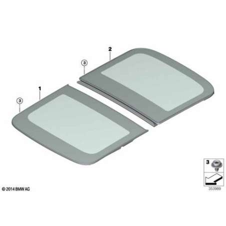 Couvercle de verre avant