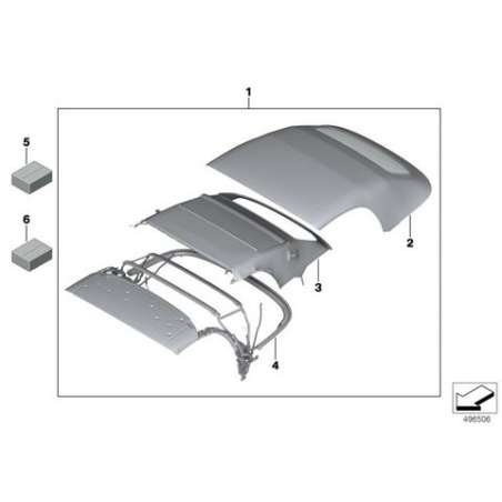 Jeu de fixation pour toile de capote