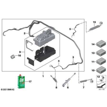 Jeu de fixation vérin hydraulique