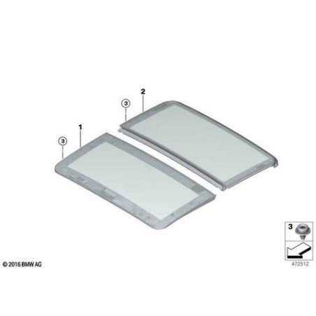 Couvercle de verre arrière