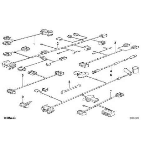 Jeu cables courant perman.disp.remorque