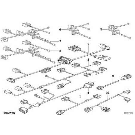 Faisceau d.cables airbag conduct/passag.