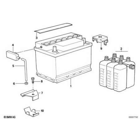 Cache pôle positif de batterie