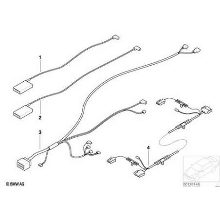 Faisceau de chauffage de lunette AR