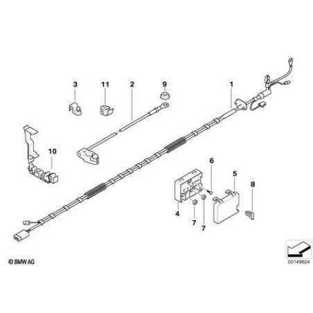 Câble de batterie négatif