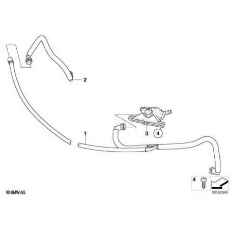 Conduite en tuyaux flexibles droite