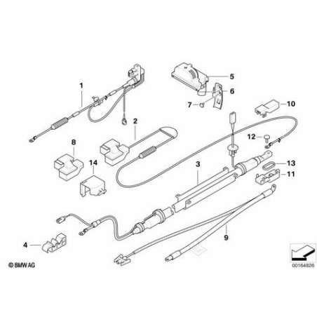 Borne B+ compartiment moteur