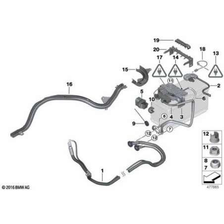 Conduit de câble batterie arrière